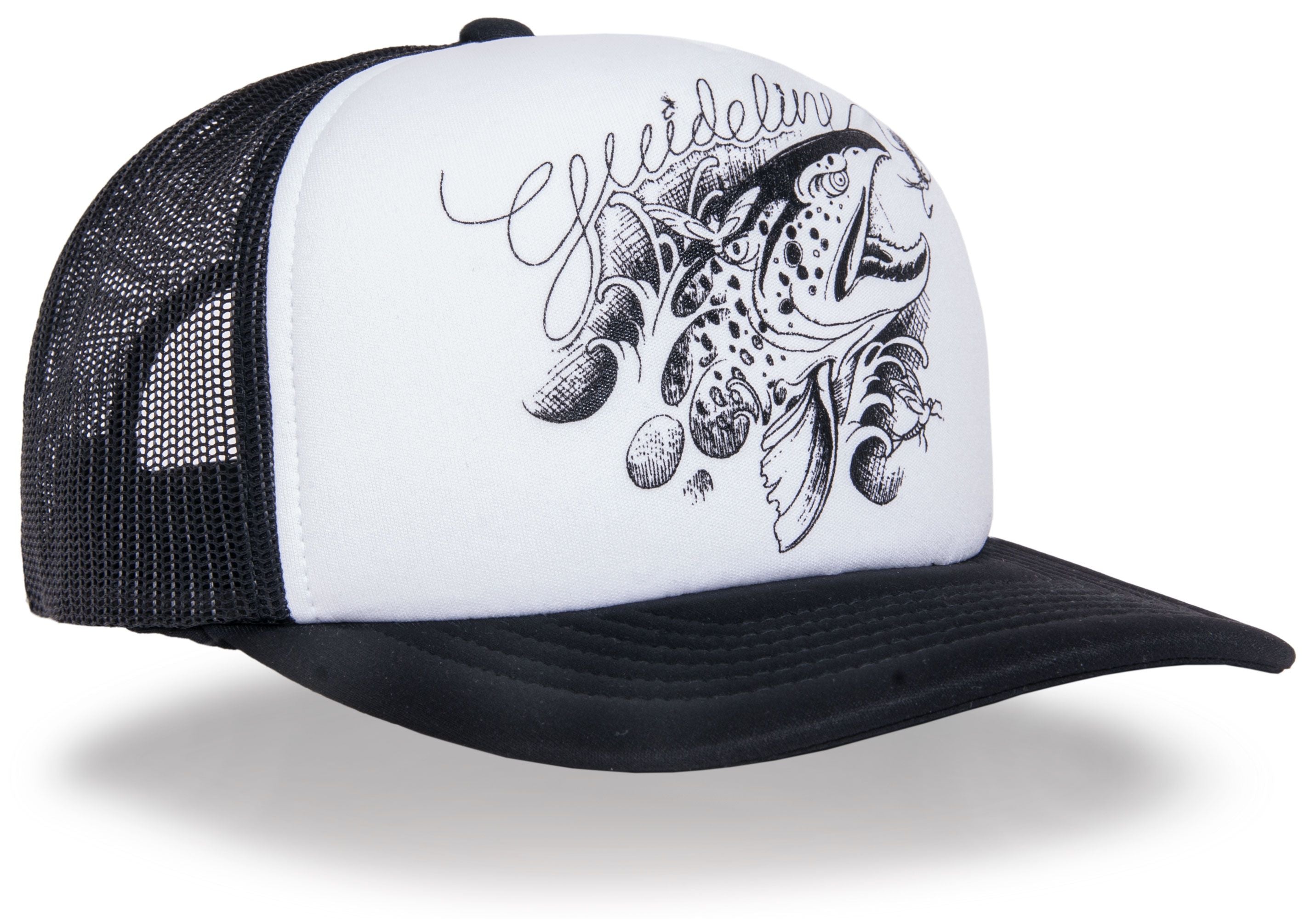 Guideline Angry Trout Retro Trucker Hat - Sportinglife Turangi 